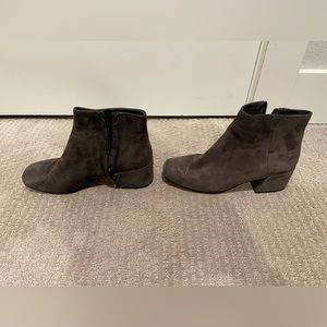 Vince suede gray booties